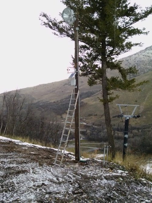 Installing a weather station at a Ski Resort